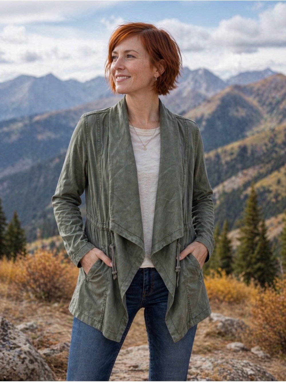 Max Jeans army green jacket